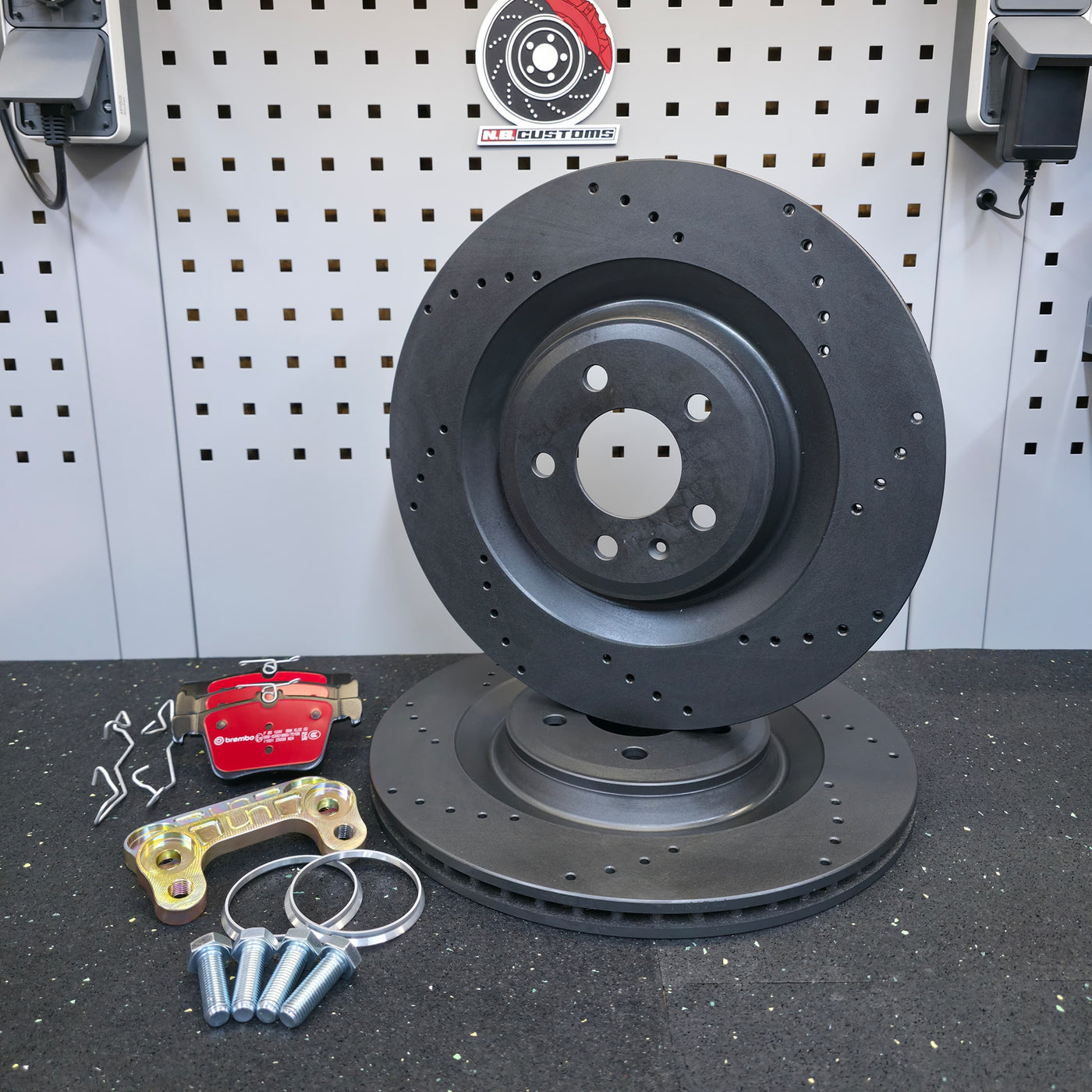 MQB 356mm rear upgrade kit