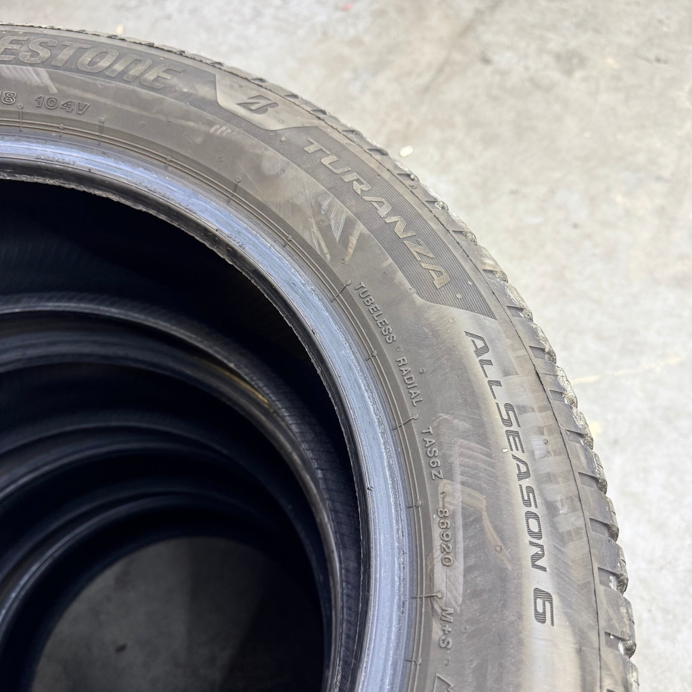 4x 235/55R18 Bridgestone Turanza Allseason 6
