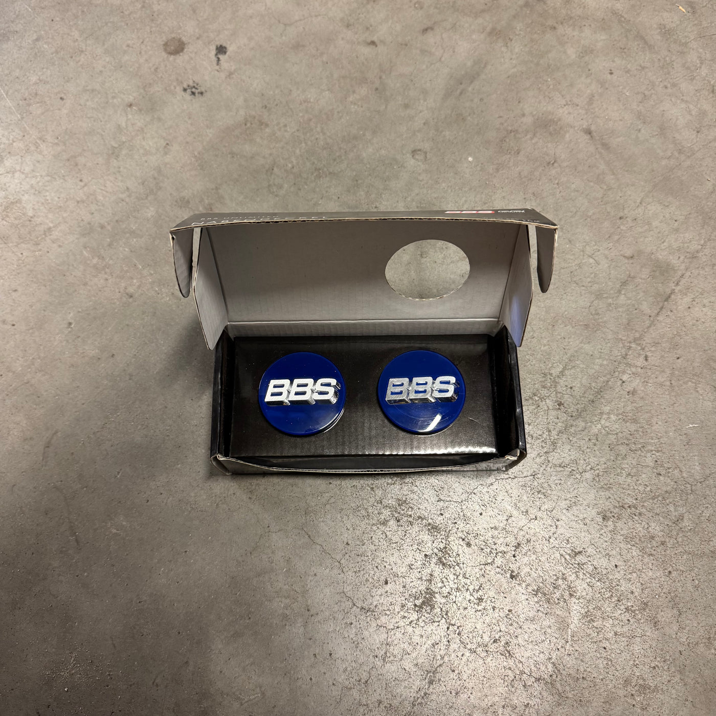 BBS Centercaps 3D 56mm - Blue/Silver