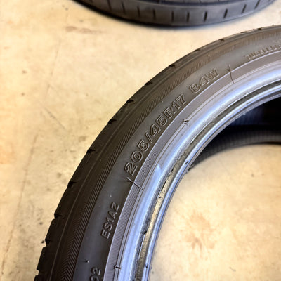 4x 205/45R17 Bridgestone Potenza s001