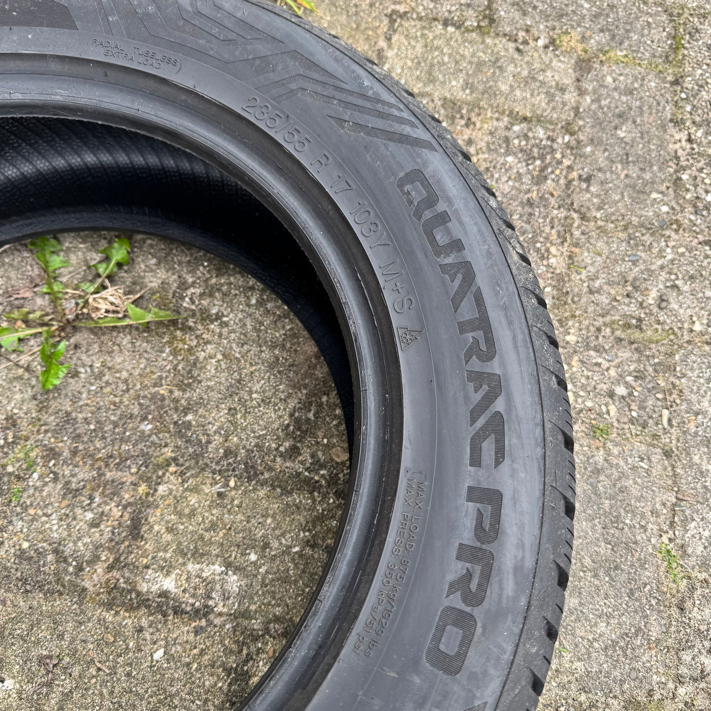 2x 235/55R17 Vredestein Quatrac Pro