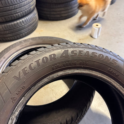 2x 215/55R16 Goodyear Vector 4 Seasons