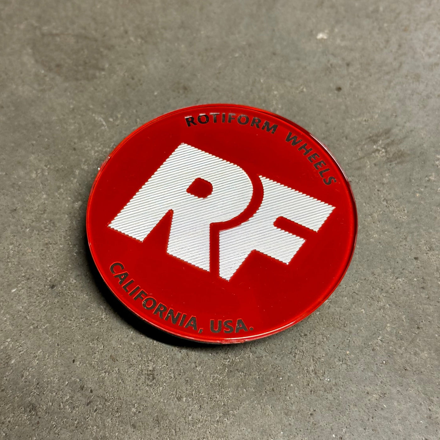 Rotiform Hex nut centercap Red/Silver