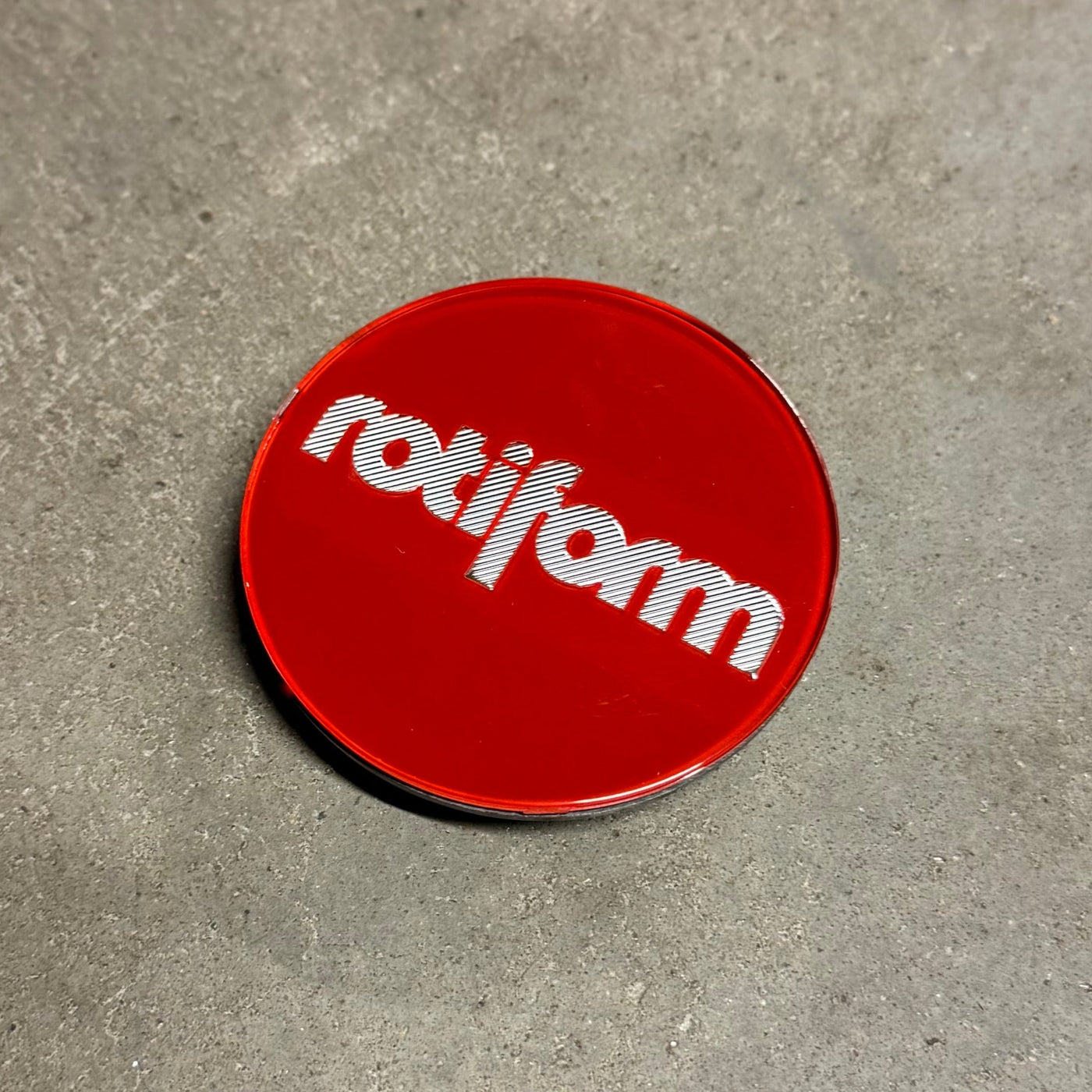 Rotiform Hex nut centercap Red/Silver