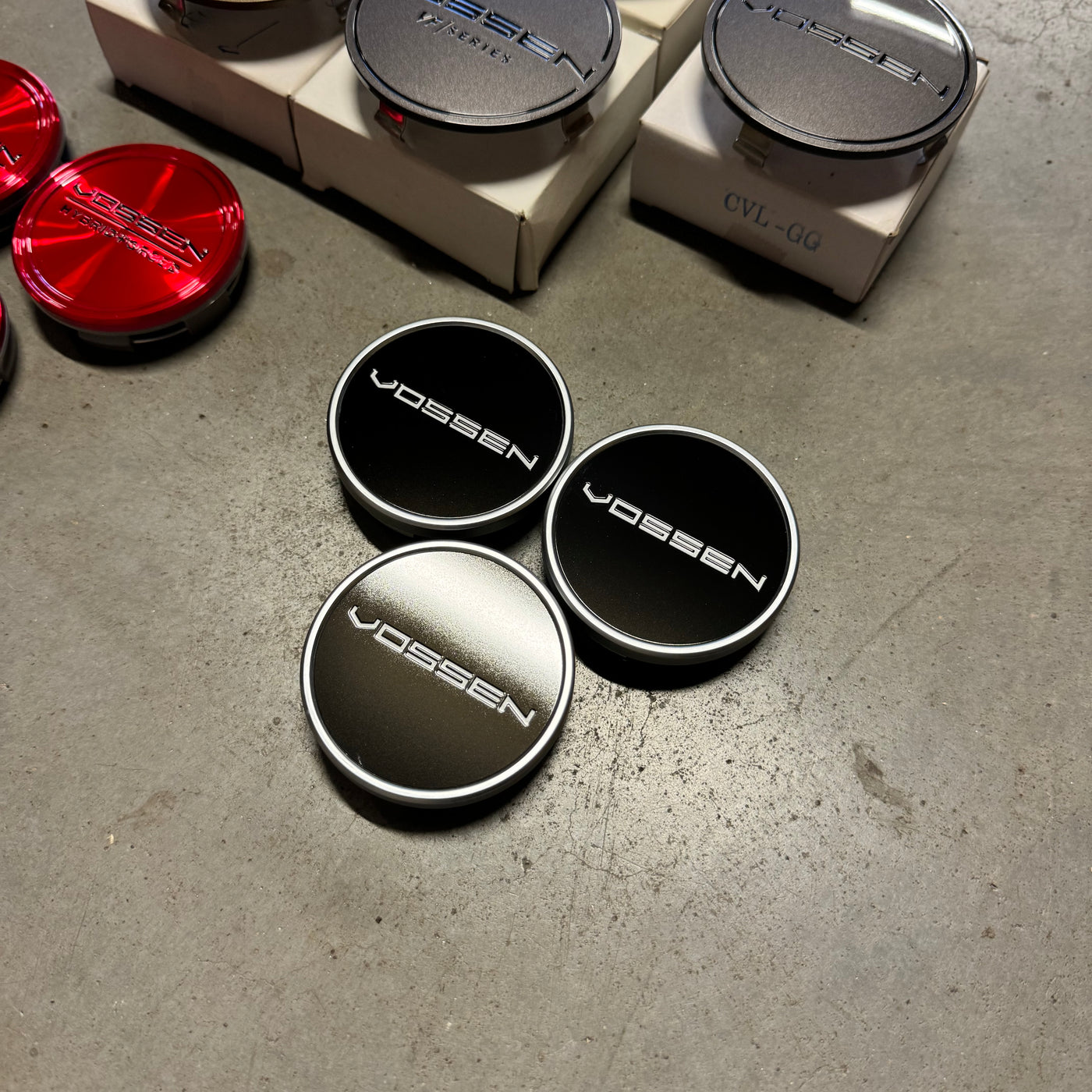 Incomplete sets Vossen centercaps