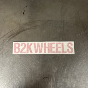 B2KWHEELS Sticker - Red