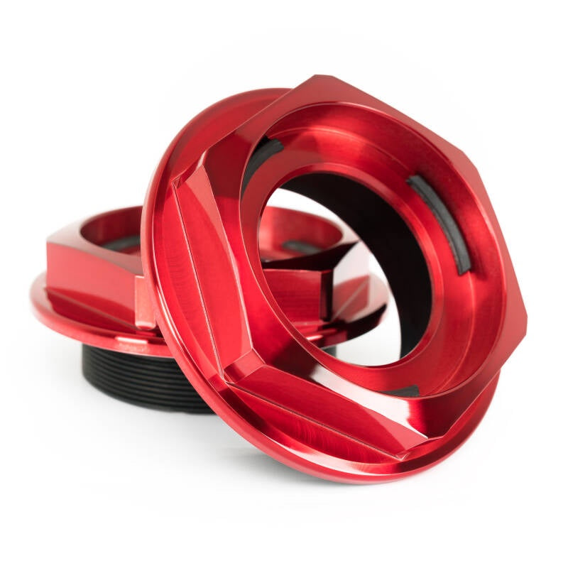 Rotiform Hex Nuts - Candy Red