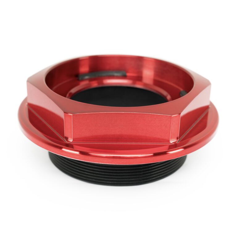 Rotiform Hex Nut - Candy Red