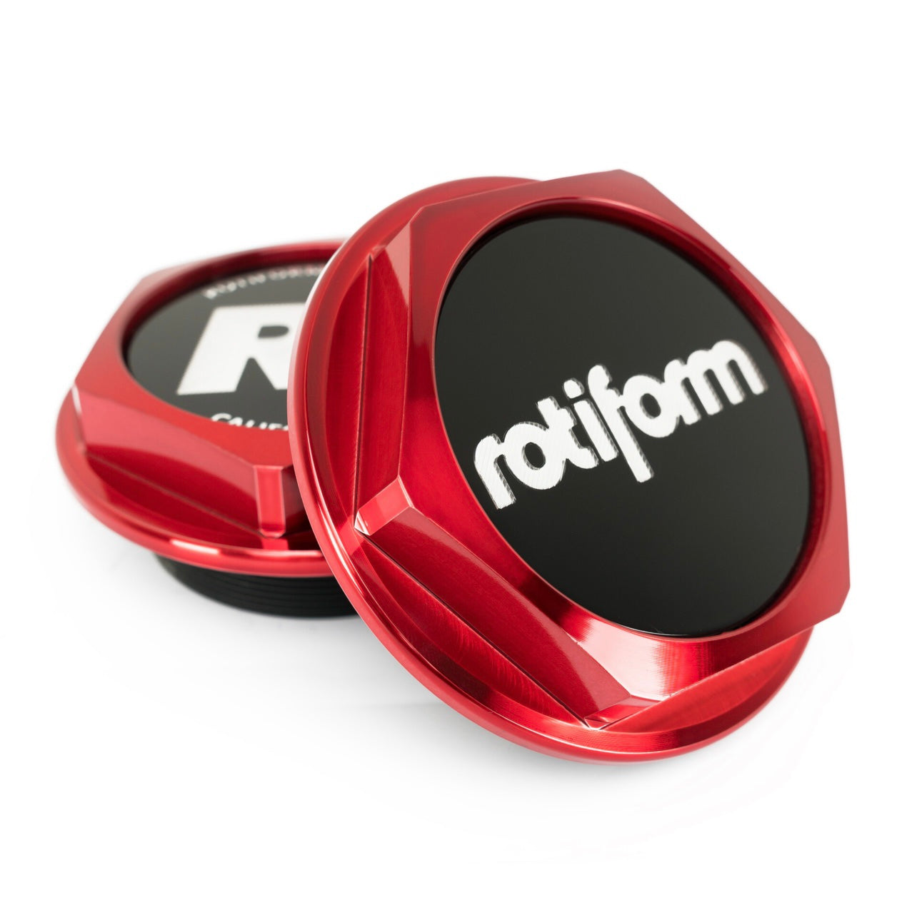 Rotiform Hex Nuts - Candy Red