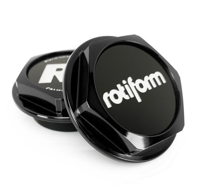 Rotiform Hex Nut - Black